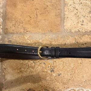COACH Black belt with brass buckle Vintage  genuine leather size large
